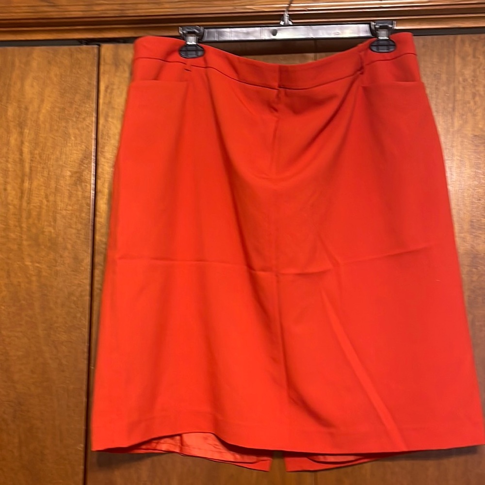 Calvin Klein 20W pumpkin spice pencil skirt